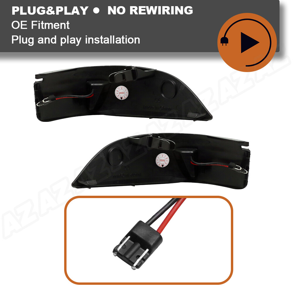 For Toyota Yaris Vitz Camry Saloon Sequential LED Side Mirror Turn Signal Lights