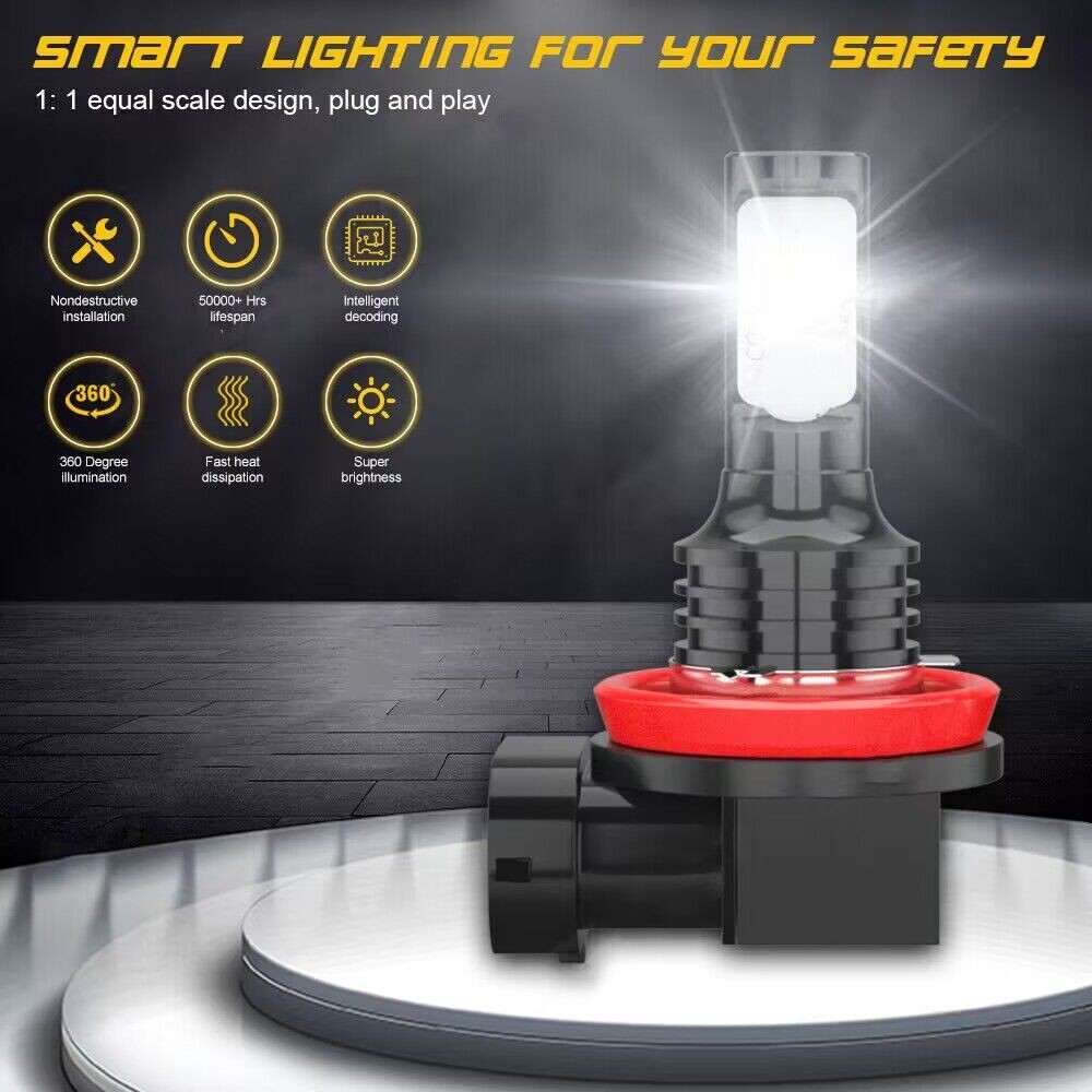 For Ford Transit Connect 2010-2013 6000K LED Headlights + Fog Lights Bulbs Combo