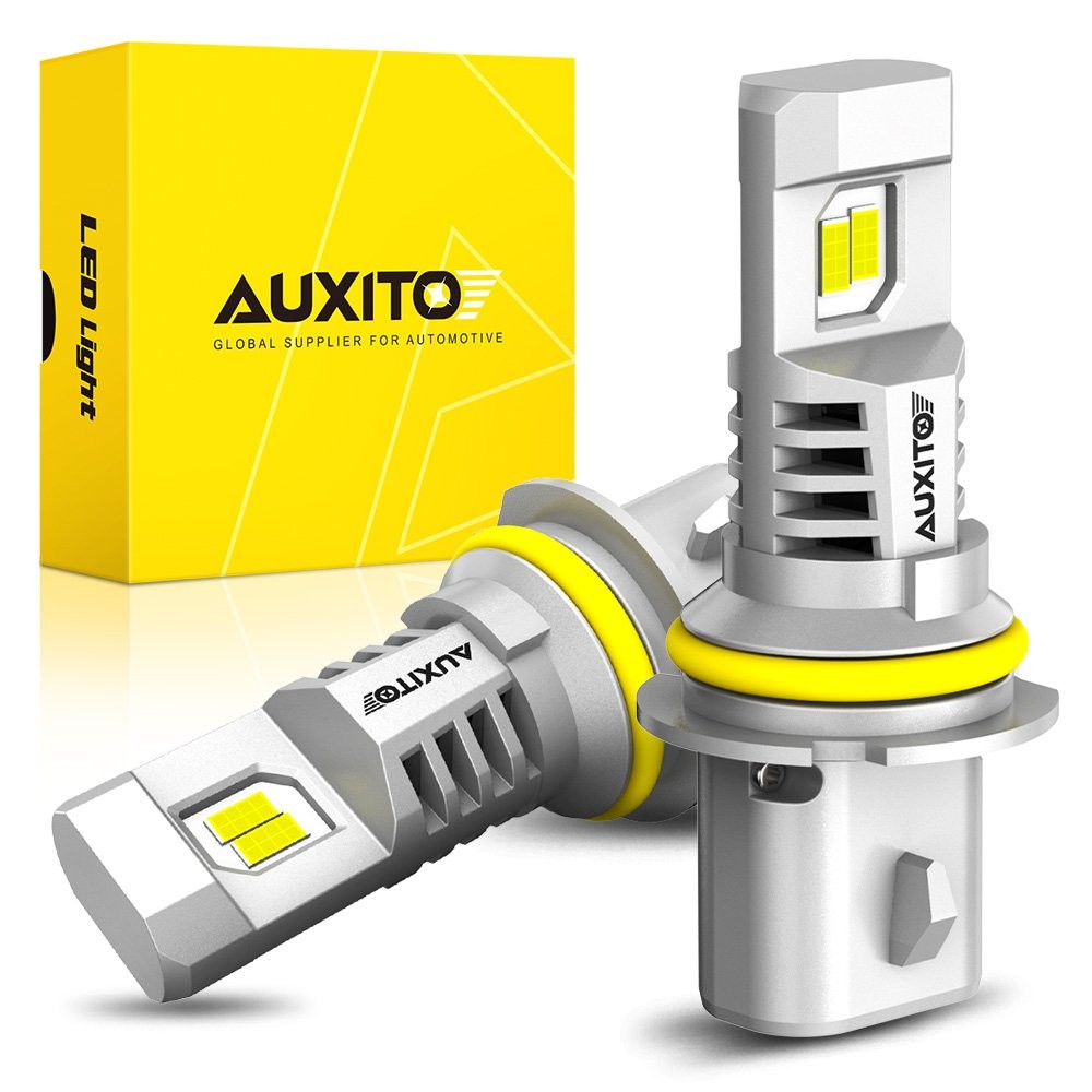 AUXITO HB5 9007 LED Headlight Bulbs High Low Beam 6500K White Fanless Bright 2X