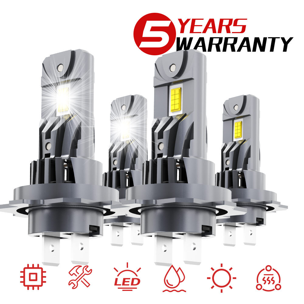 H7+H7 LED Headlight High/Low Beam Bulbs For BMW E90 F30 328i 330i 335i White