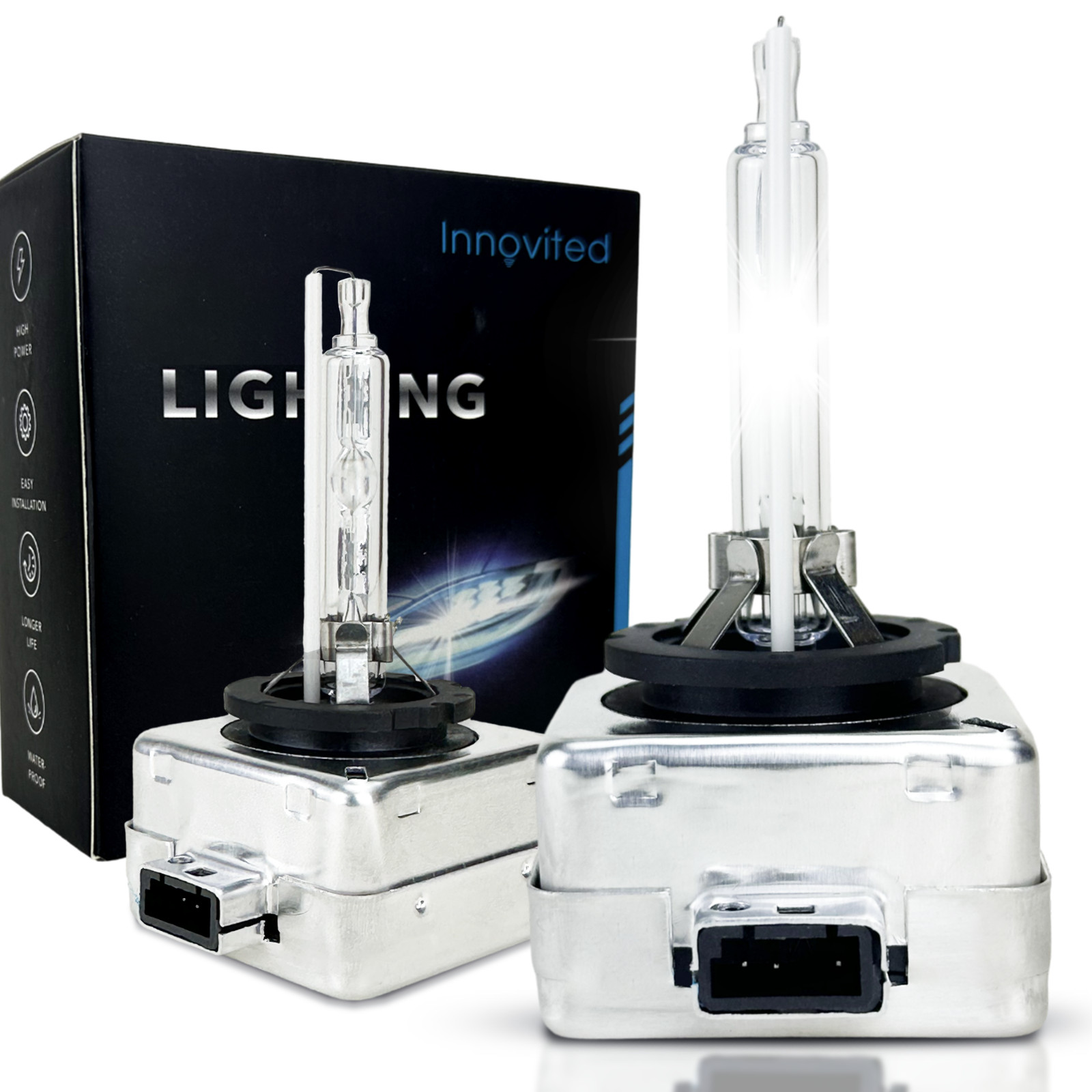 2X D1S D1R Innovited Headlight Light Replacement Bulbs 5000K 6000K 8000K 10000K
