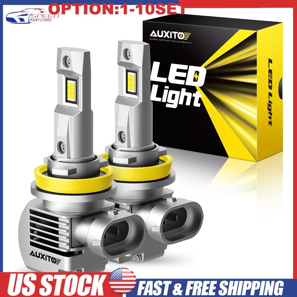 H11 H9 H8 LED Headlight Bulb Low Beam/Fog Light 100W 20000LM 6500K White 2-20X