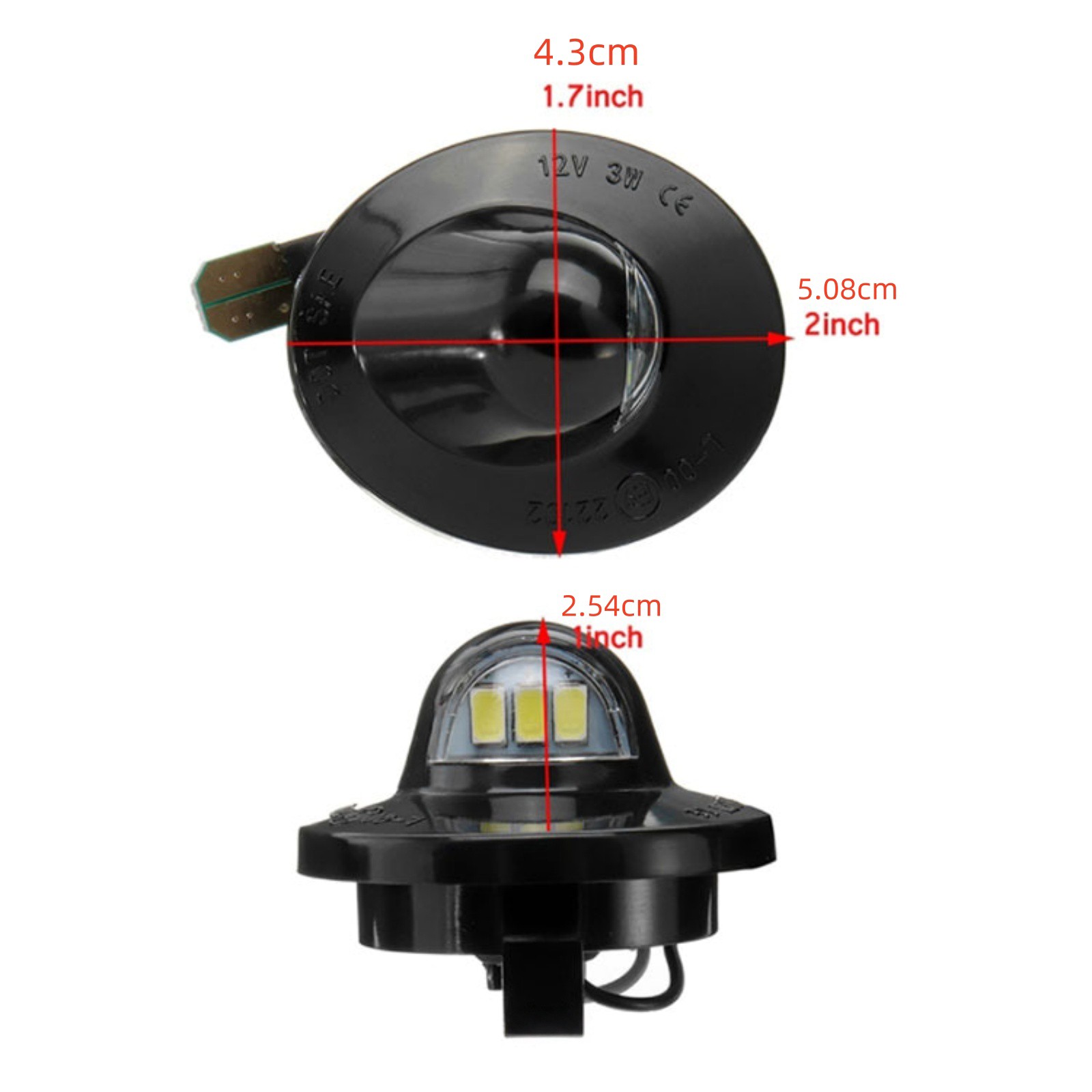 2PC License Plate Light LED Super Bright Guaranteed Error Free for Ford F-Series