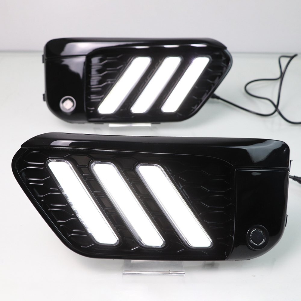 3 Color LED DRL for BMW X1 F48 16-19 Daytime Running Light Grille Style w/ Turn