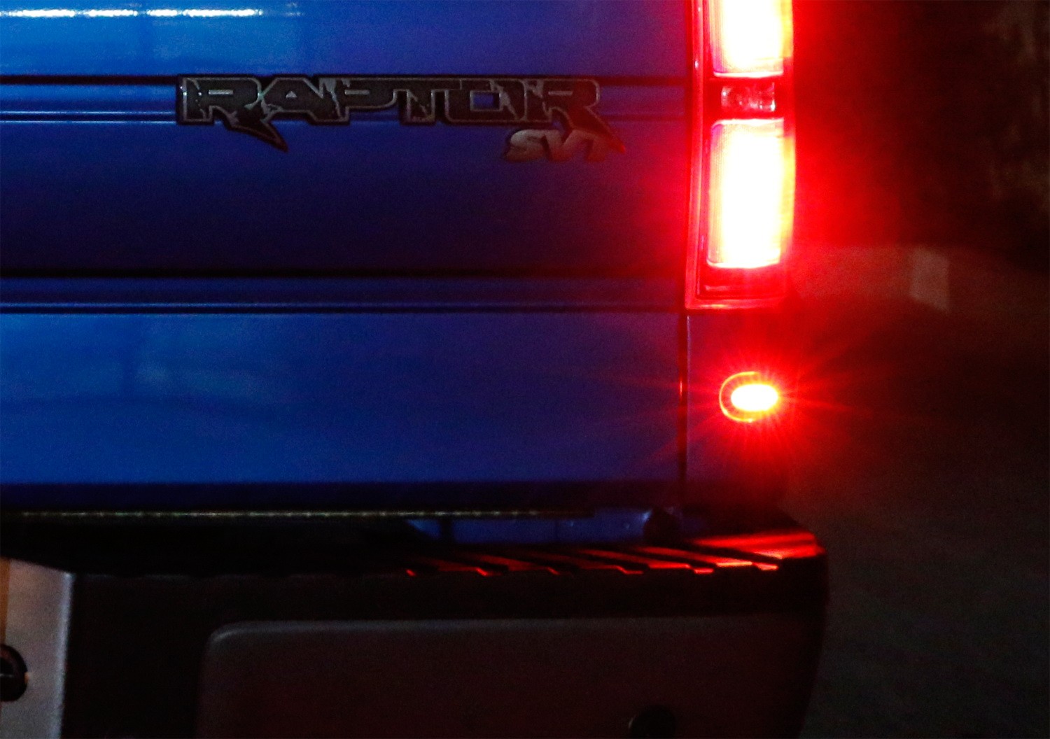 Smoke Lens 12-SMD Red LED Rear Bumper Tailgate Sidemarker Lights For Ford Raptor