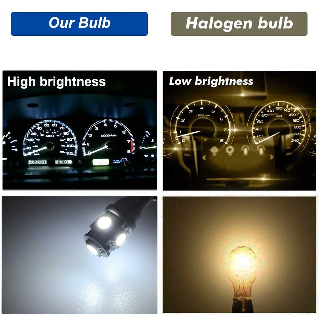 4X LED Dashboard Instrument Panel Dash Light for 86-07 Peterbilt 379 86-88 359