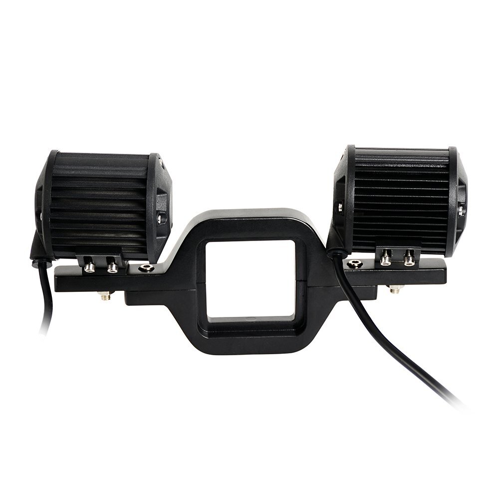 Tow Hitch Mounting Bracket+ 4“3-row LED Work Light Pods Backup Reverse+Wiring