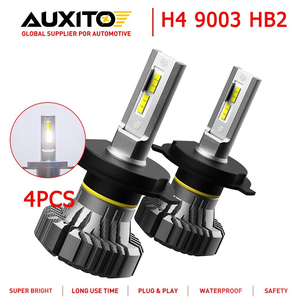 4X Replace Halogen Super Bright 9003 HB2 H4 LED Headlight Beam CANBUS High USA