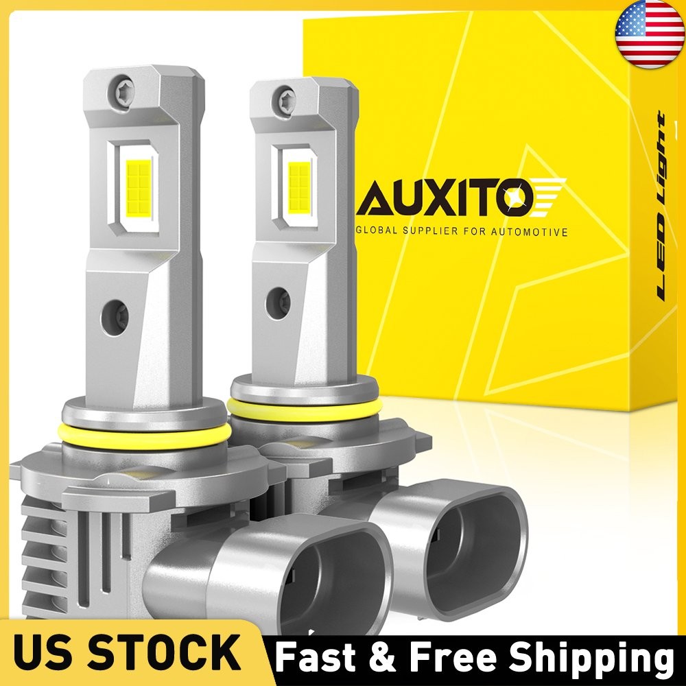 2PCS 9006 LED Headlight Kit High Low Beam Bulb Super Bright 6500K White 40000LM