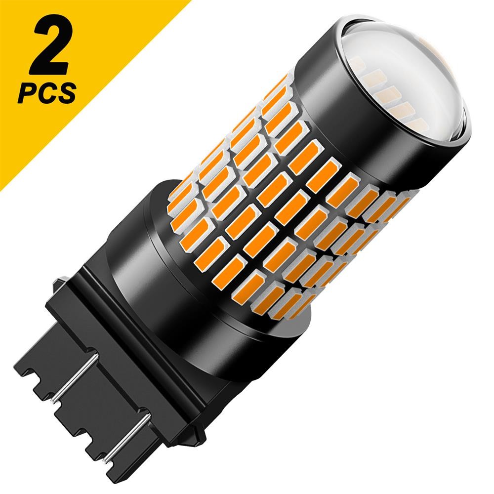 3157 3156 4156 LED Bulb Tail Brake Backup Turn Signal Light Amber Yellow 2-20X
