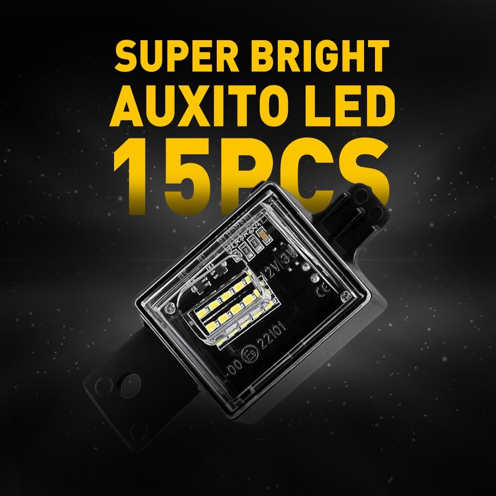2x LED License Plate Light Lamp For Silverado Chevy For GMC For Sierra 1500 2500