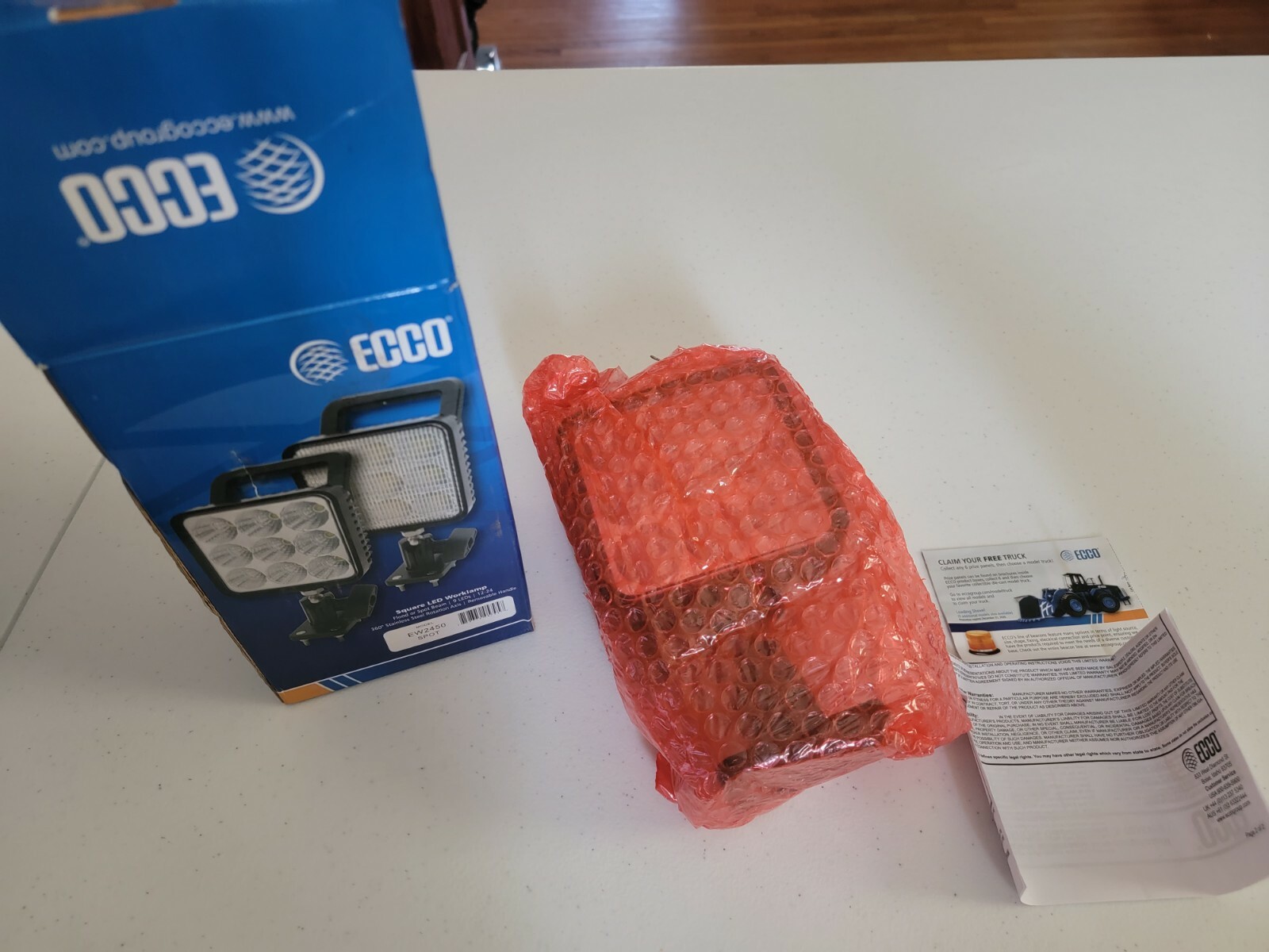 ECCO EW2450 Square 9 LED Worklamp, Spot Beam – Black NEW OTHER