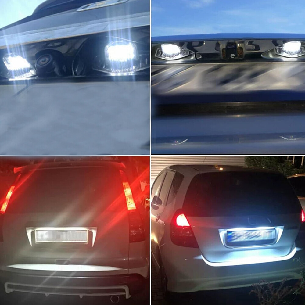 2x LED License Plate Light Tag Lamp 6000K For 2007-2016 Honda CR-V CRV Fit