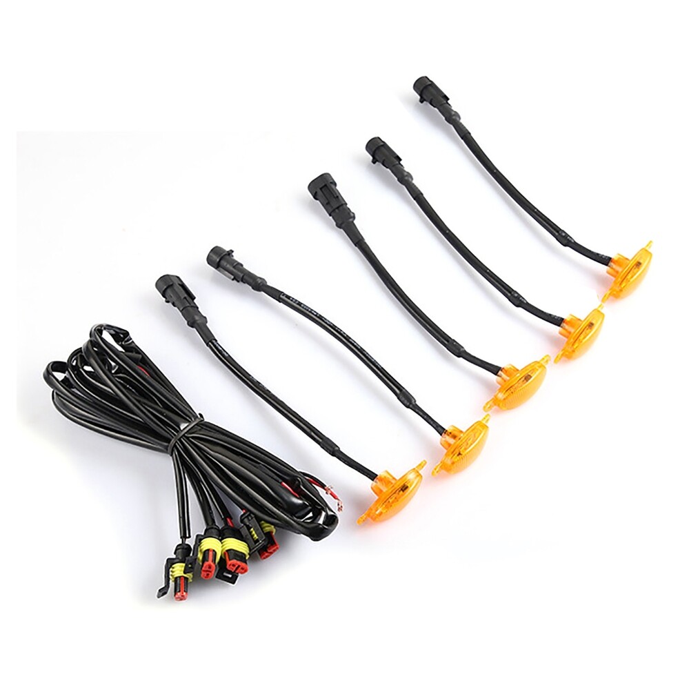 5X LED Front Grille Lights Raptor Style Amber Lamp for Dodge Ram 1500 2500 3500