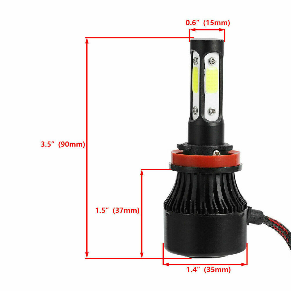 For 2019-2021 Silverado 1500 WT Custom Trail Boss White LED Headlight Bulbs X7