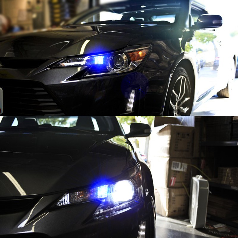 2pcs Ultra Blue W5W LED Front Marker Parking Light Bulbs for 2014-2016 Scion tC