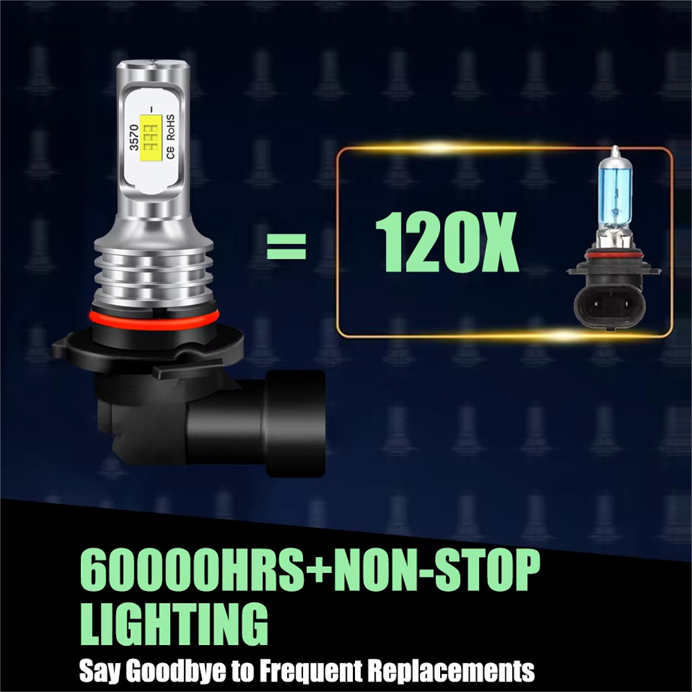 For Jeep Cherokee 2016-2018 White LED Headlight Hi/Lo+ Fog Light Bulbs Combo Kit