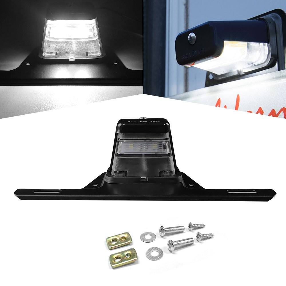 For Universal LED License Plate Light Tail Car Camper Trailer Truck Waterproof