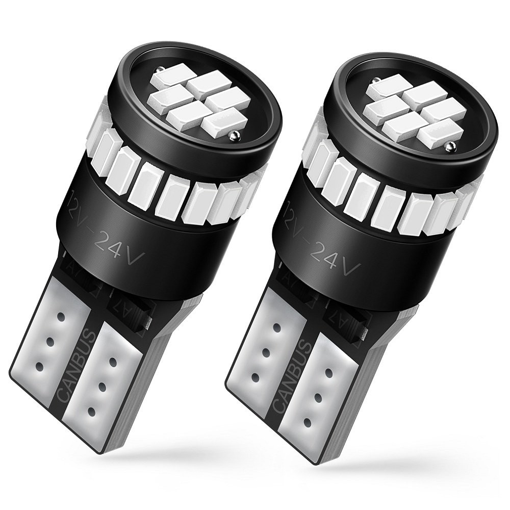 AUXITO 2X LED Parking Light Bulbs 168 194 2825 T10 Wedge Canbus Super Red 12V