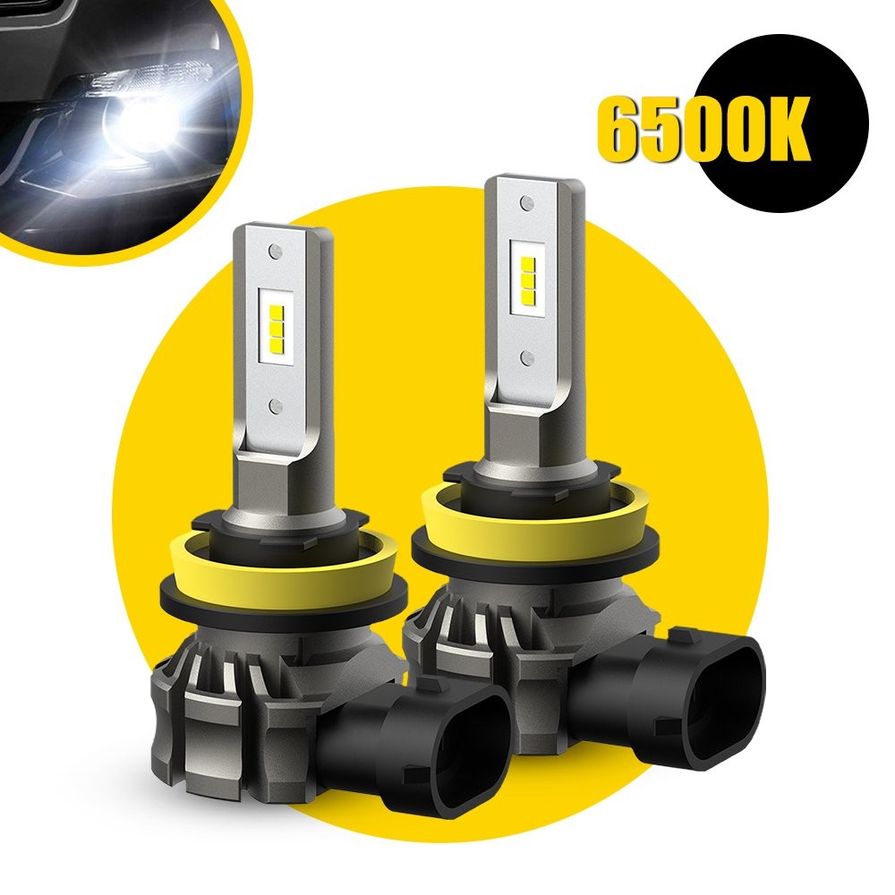 H8 H9 AUXITO LED White Fog Bulbs Light Daytime Running Light DRL 2400LM Canbus