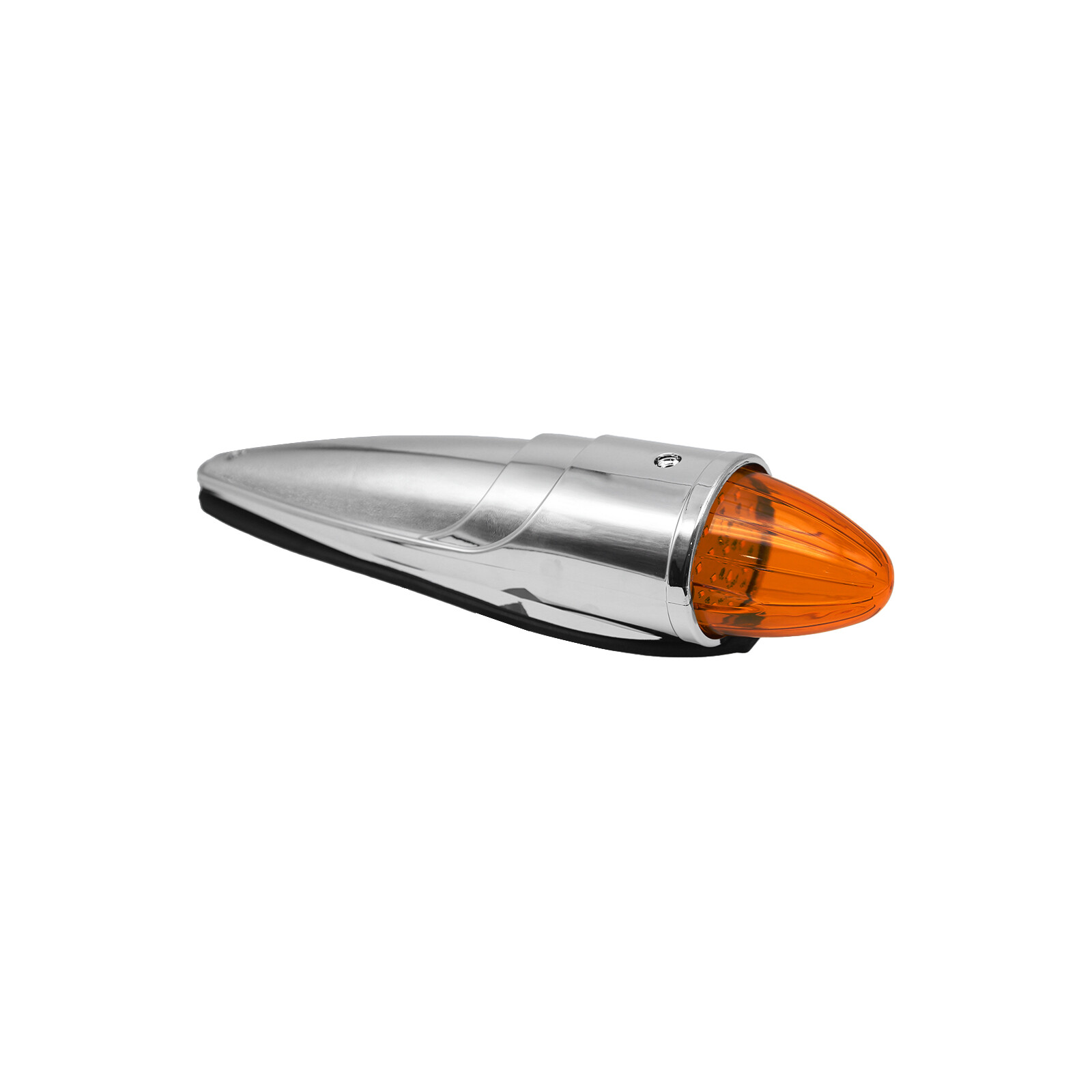 Amber Torpedo Cab Marker Lights 5Pcs Chrome LED Truck Roof Lights Top Clearance