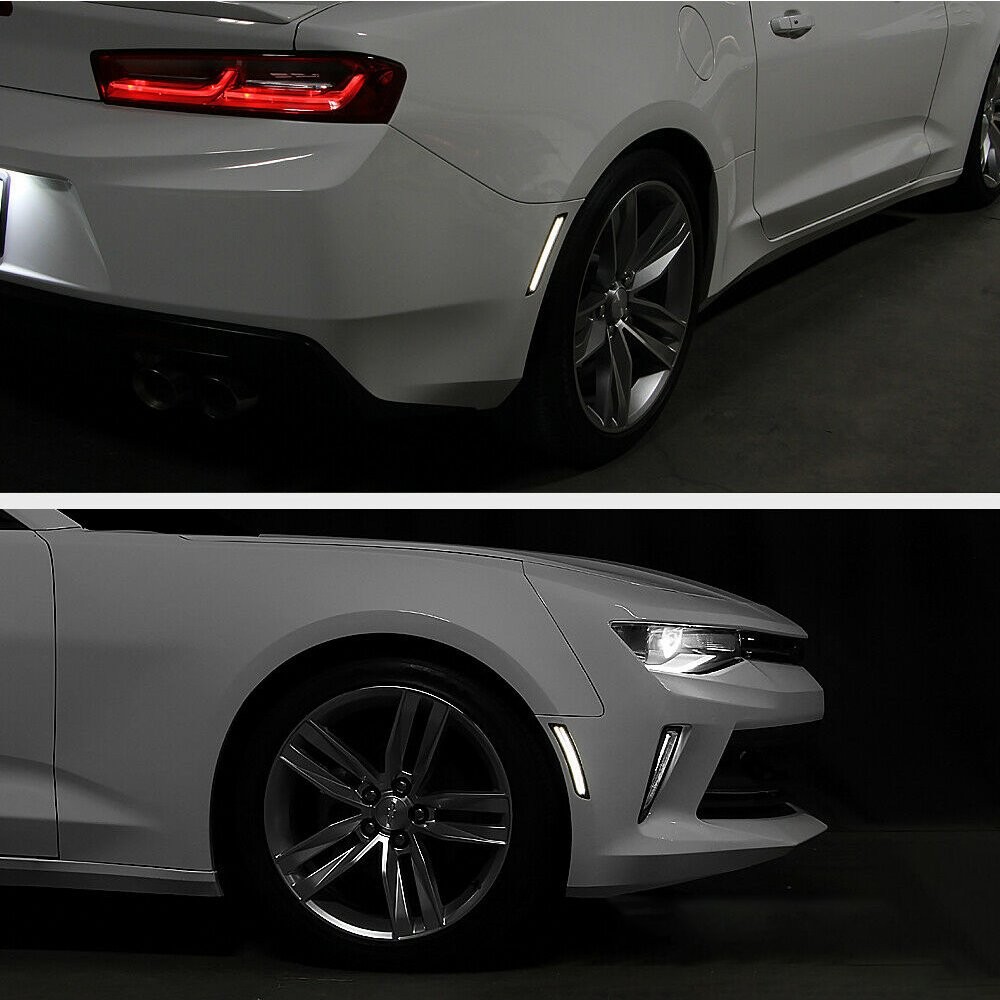 Smoke Full LED Front Fender Signal Lights Side Marker Fit Lancer EVO X Mirage
