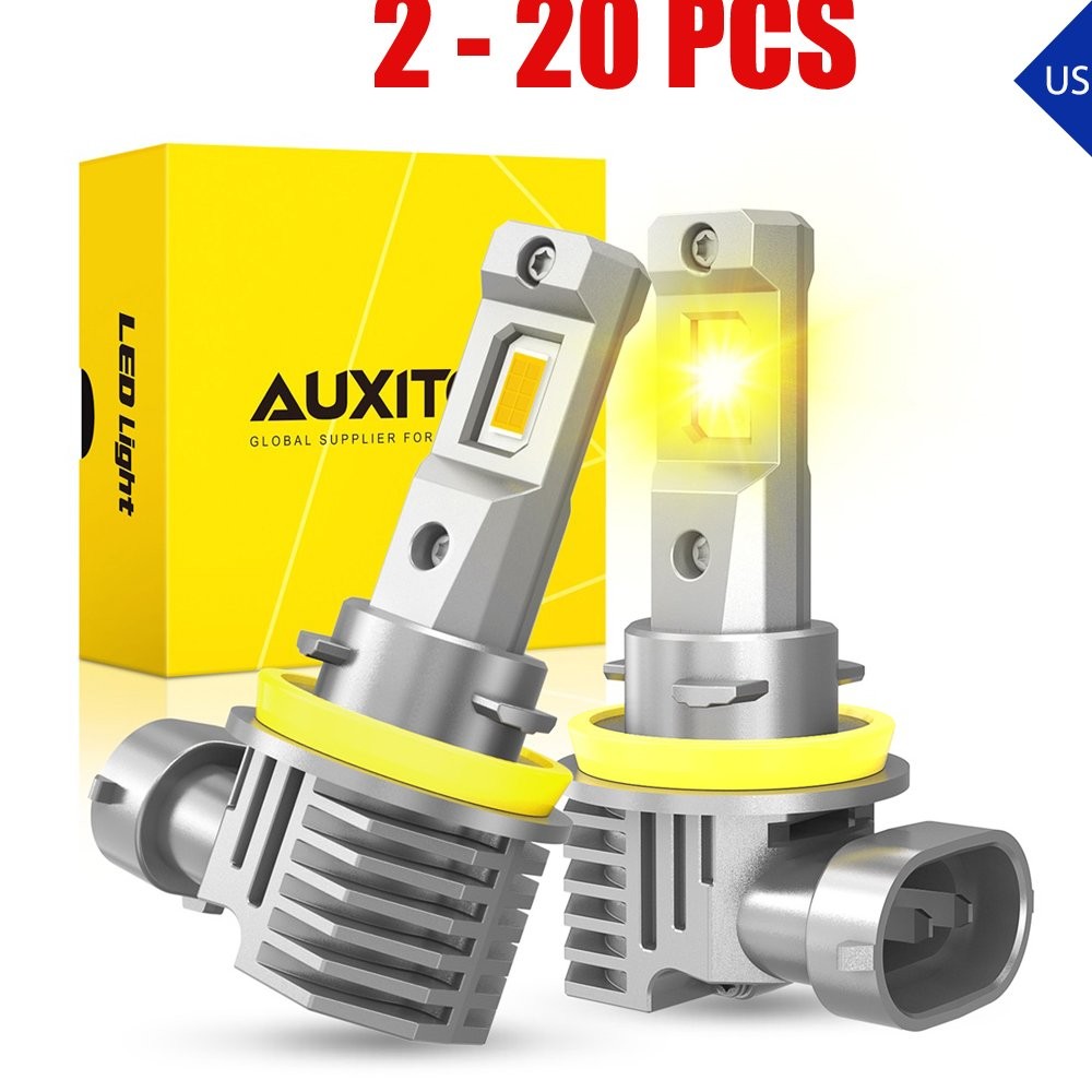 2-20 H11/8/9 LED Headlight Bulb High Low Beam 3000K Golden Yellow Lamp Bright M6