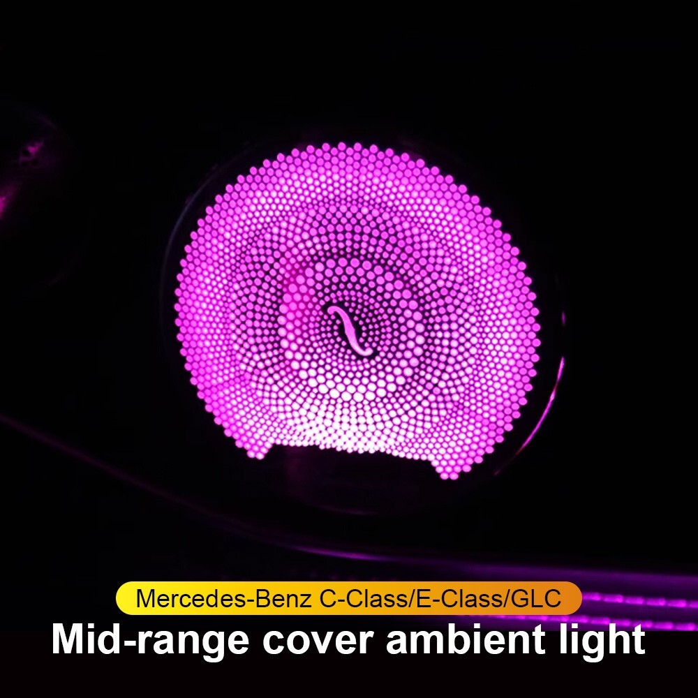 64 Color LED Speaker Cover Ambient Light For Mercedes Benz W205 w222 W464 W213