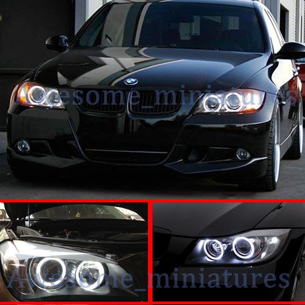 2Pcs H8 LED 6000K White Angel Eyes Halo Ring Marker Bulbs For BMW 1 3 5 X Series