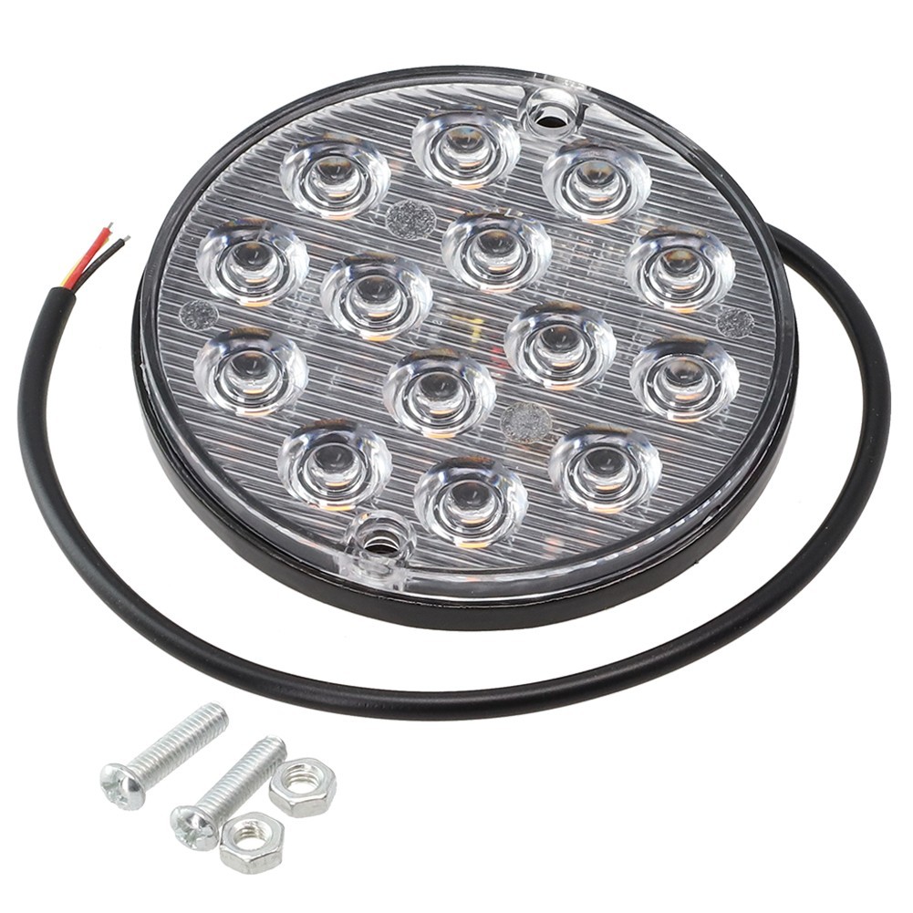 1 Piece Round LED Tail Light 16 LEDs 50000 Hours ABS Material High Quality