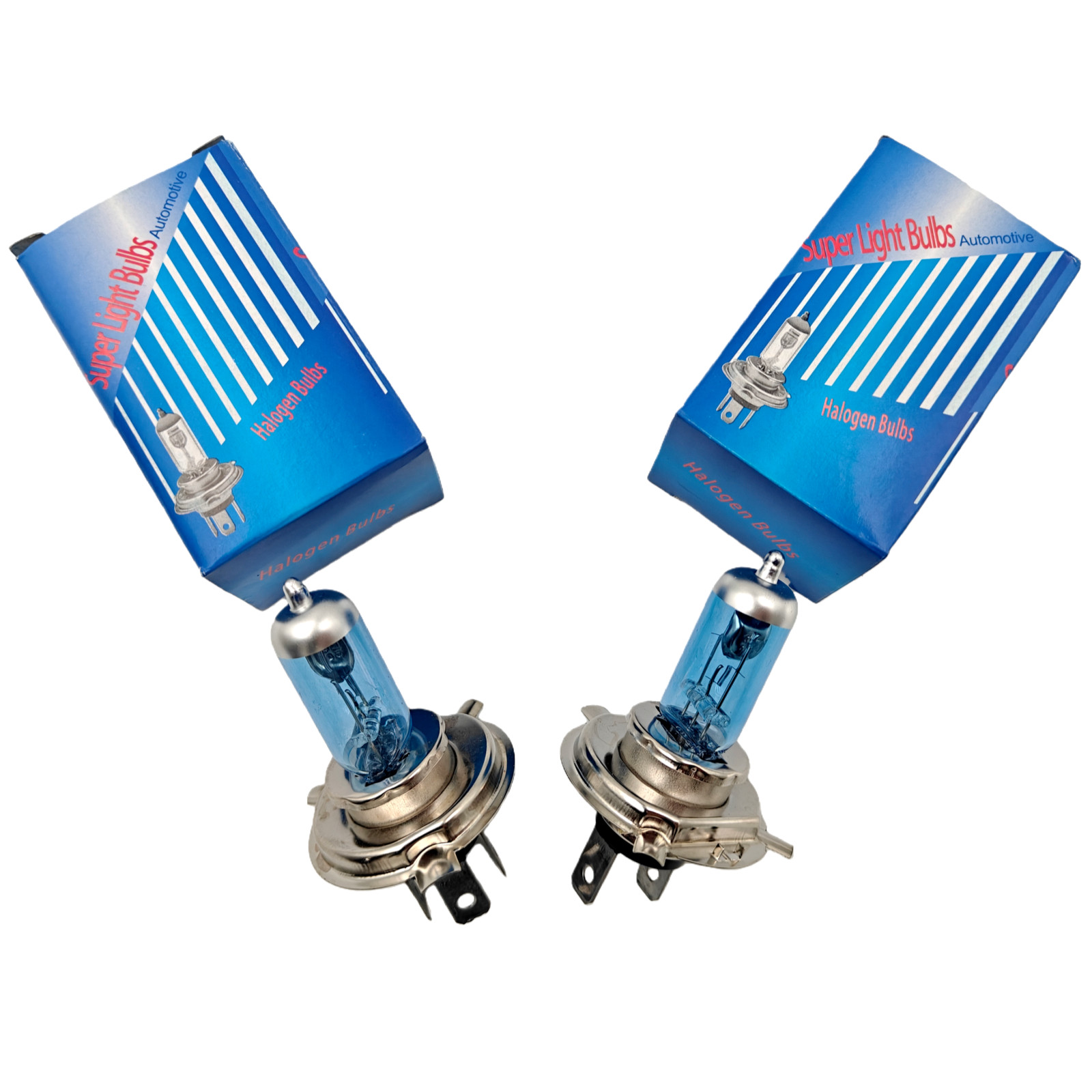 2x Bulbs H4 9003 Bright Halogen 100W Bulbs Headlights Lamps WITH Warm White NEW
