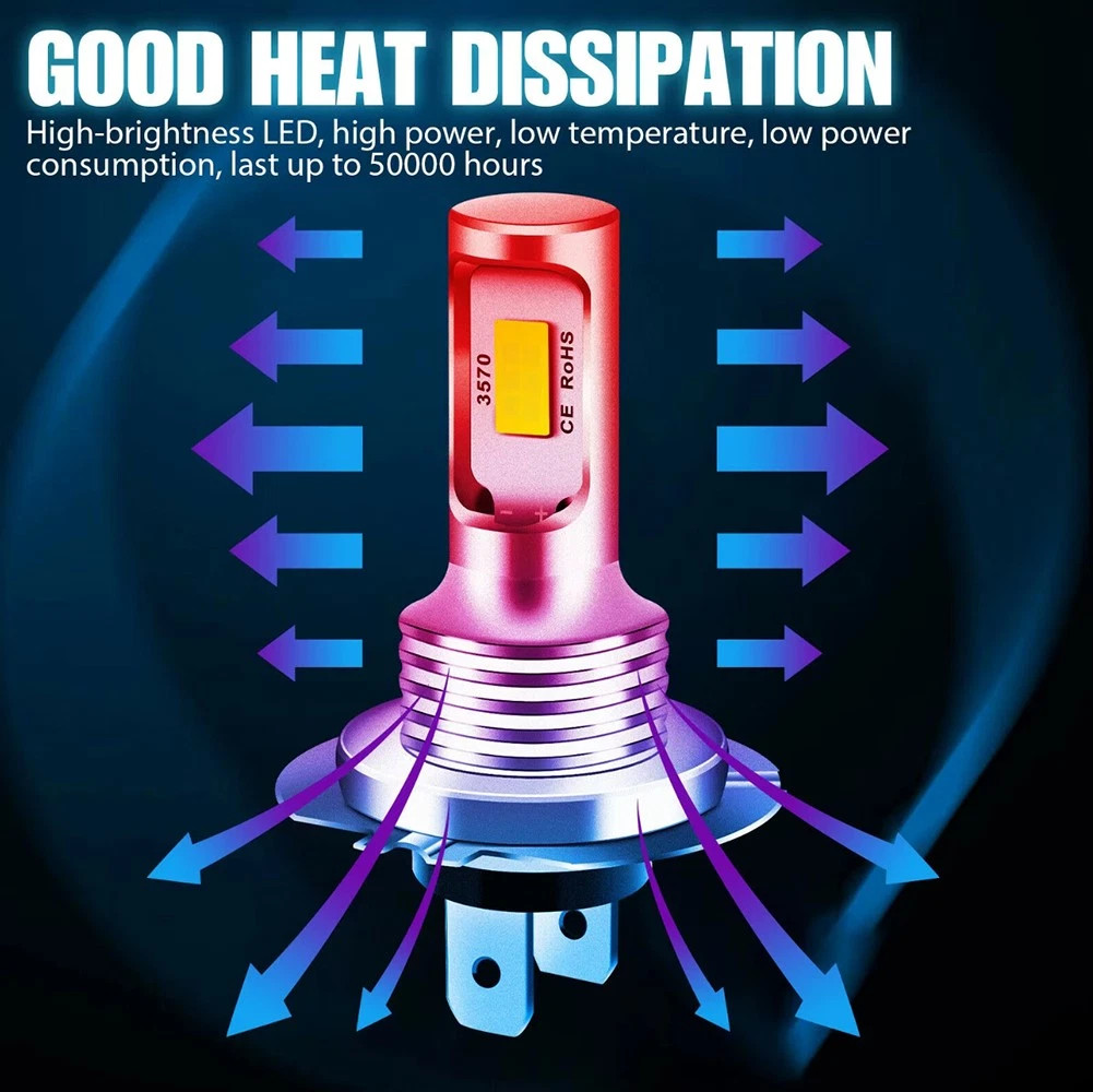 For Hyundai Sonata 2011-2013 2014 6X Combo LED Headlight Hi/Lo Bulbs Lamp 10000K