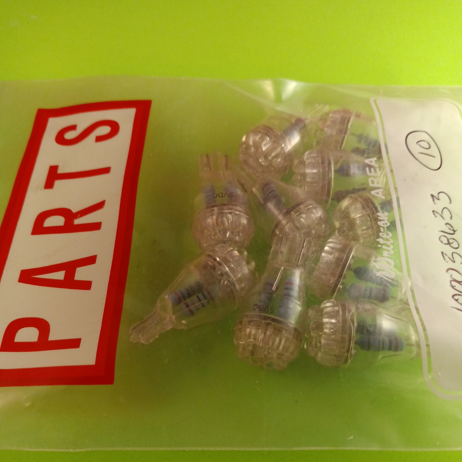 LOT OF 10 – Wedge Bulbs Bright White 12V LED(T20LEDW) Hot Rod/ Rat Rod – NEW