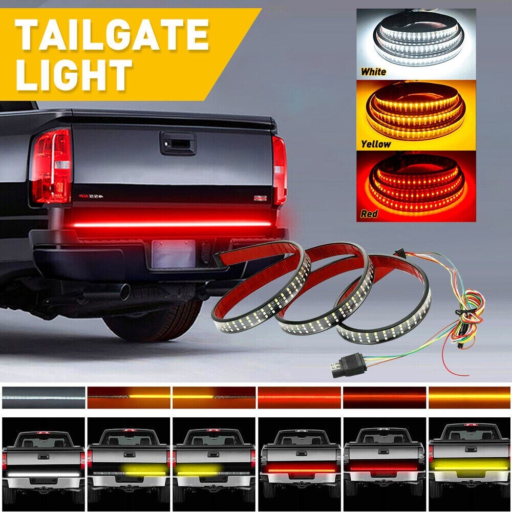 48″ 3 Row 432 LED Strip Tailgate Light Bar Truck Reverse Brake Signal Tail Lamp