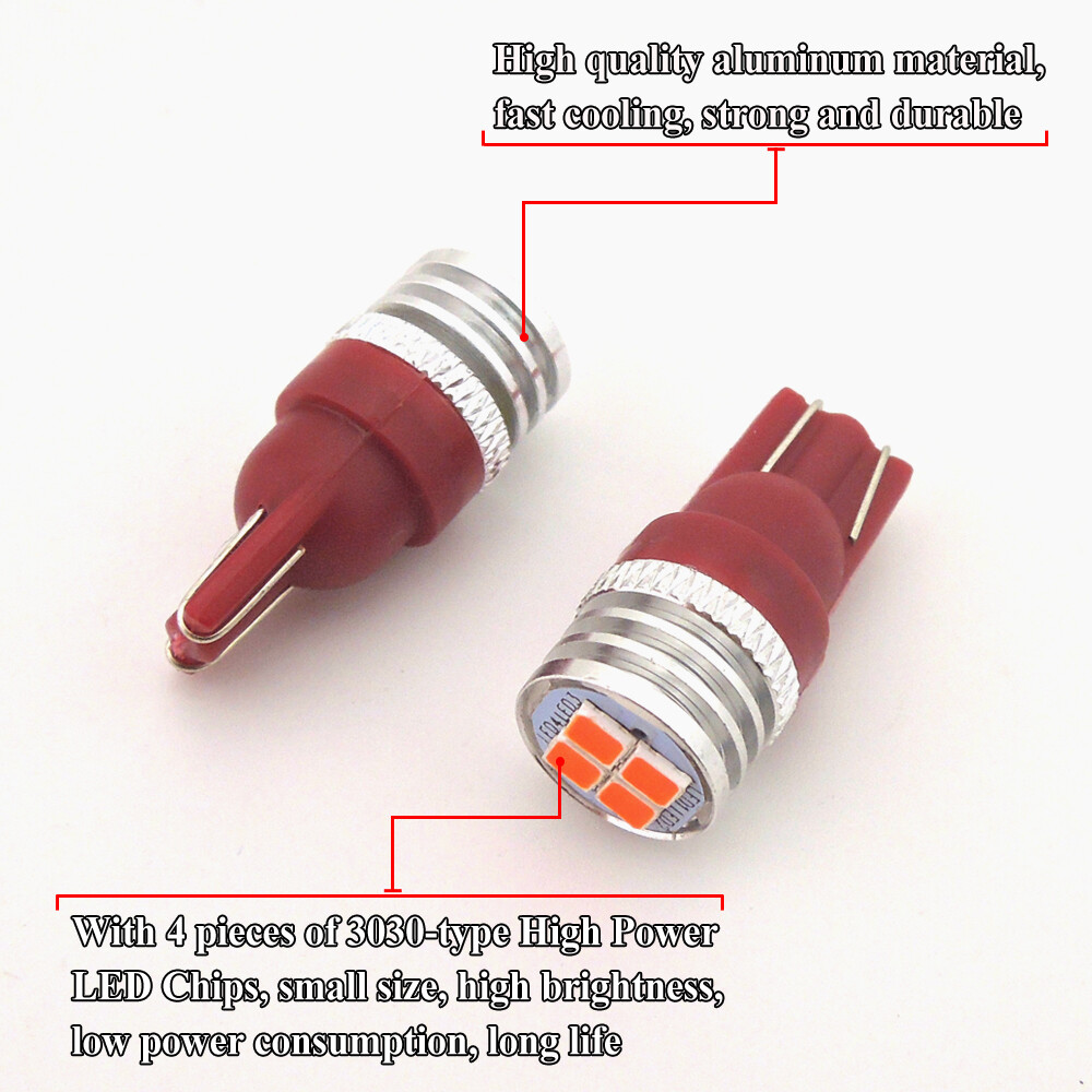 2 Brilliant Red LED Lights Fit for 2013-2015 Honda Accord Headlight Strip Bulbs
