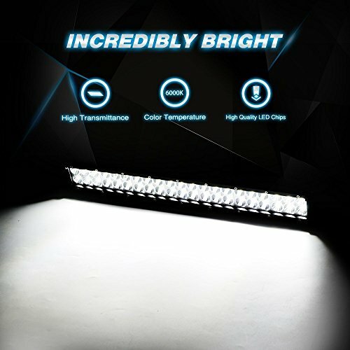 Nilight 20Inch LED Light Bar 126W for Offroad 4X4 4WD Car Lamps + Wiring Harness