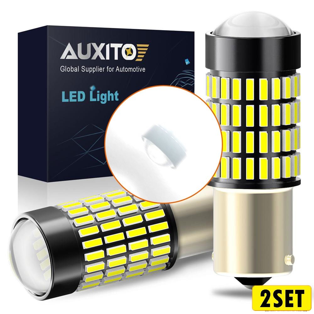 4x 1156 AUXITO 7506 Reverse LED Light Backup Bulb Lamp White 6000K Canbus Bright
