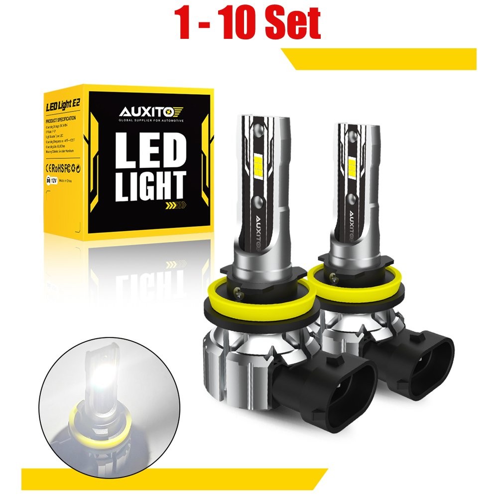 H8 H9 H11 H16JP High Low Beam LED Headlight Fog Light DRL Bulb White 6500K 2-20X