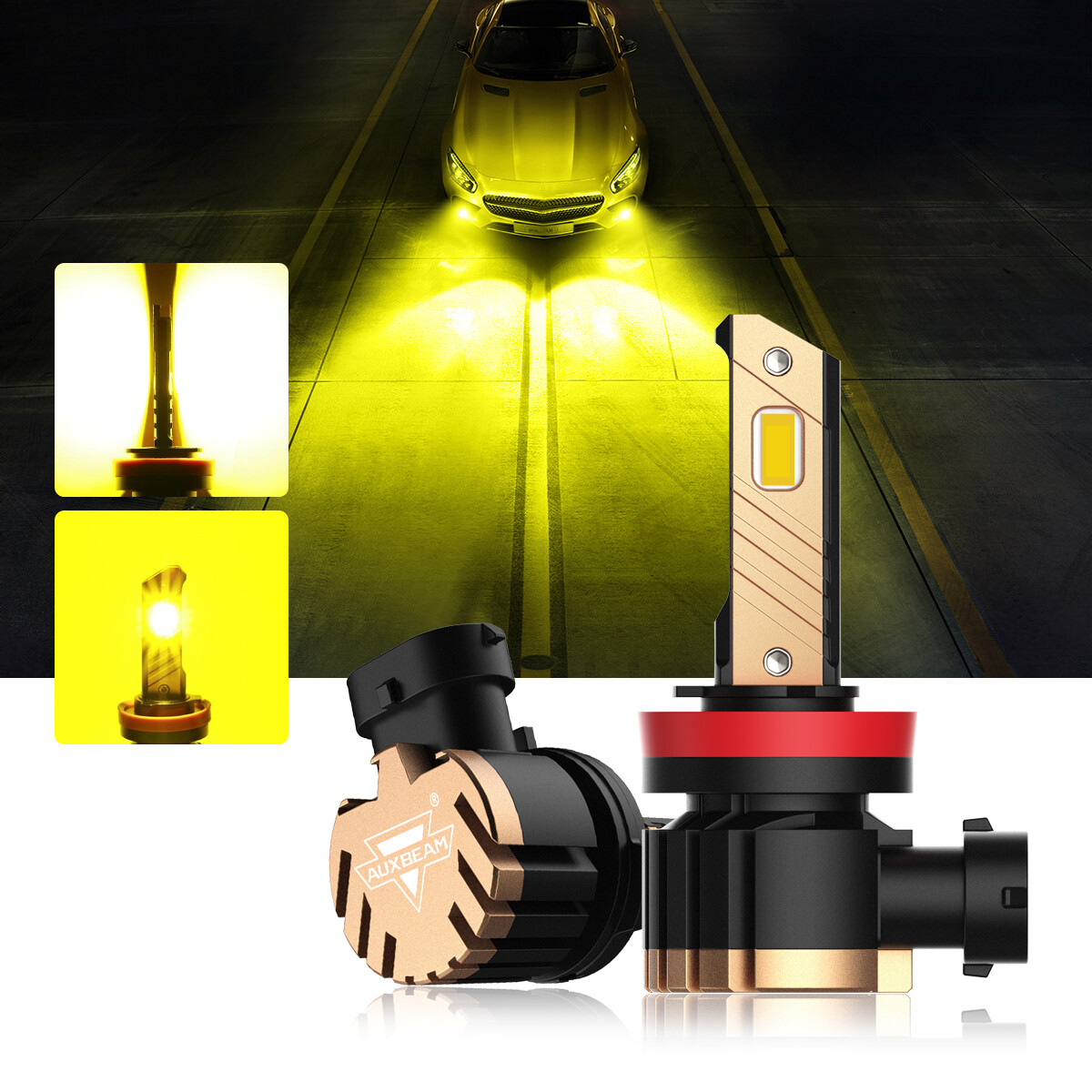 AUXBEAM Canbus LED Headlight High Low Beam Fog Bulb For Buick LaCrosse 2005-2013