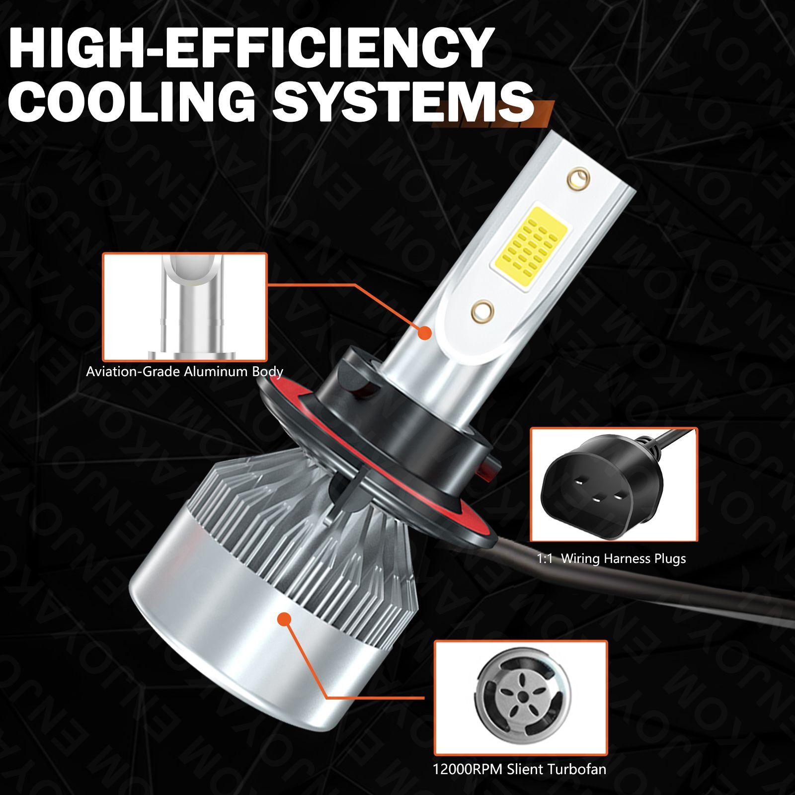 For Dodge Ram 1500 2006-2010 4Pcs 9008 H13 9145 LED Headlight Bulbs Fog light