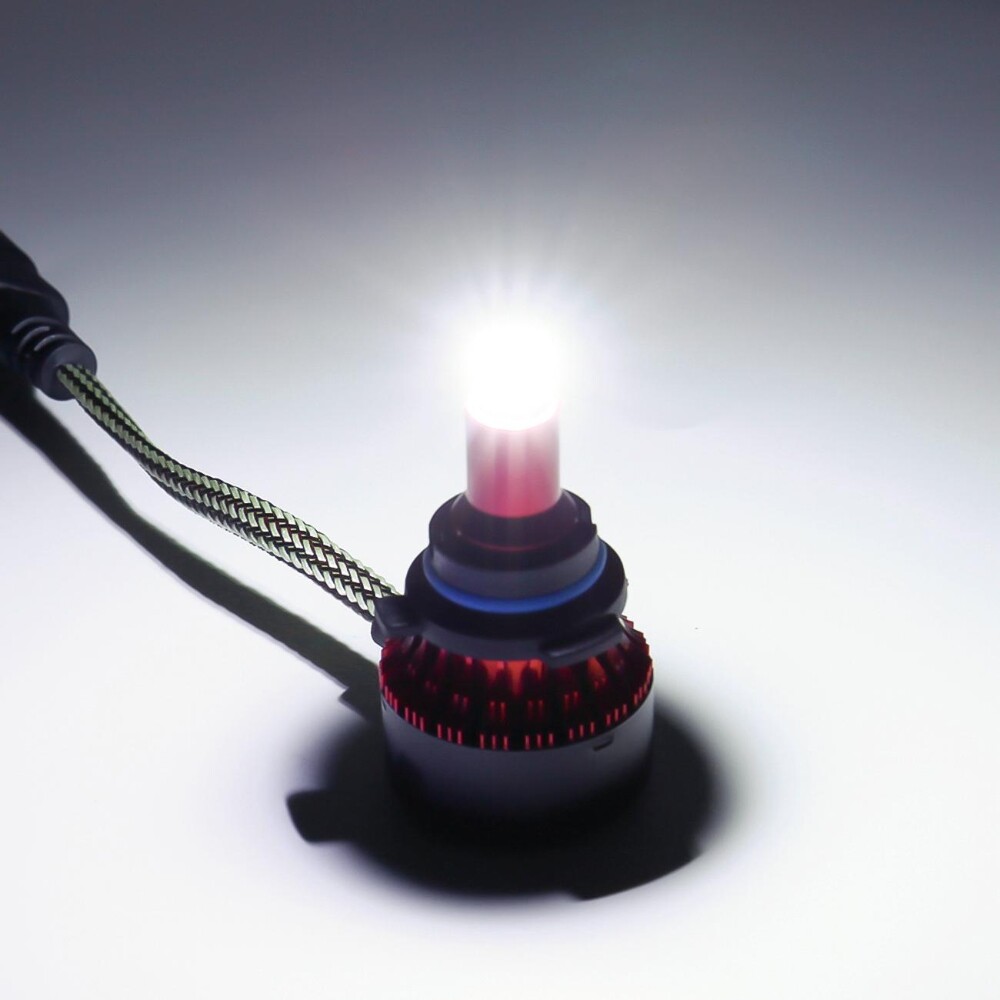 360° LED Headlight Kits Low Beam Bulbs 9006 FOG Lights 6500K Clear Cool White