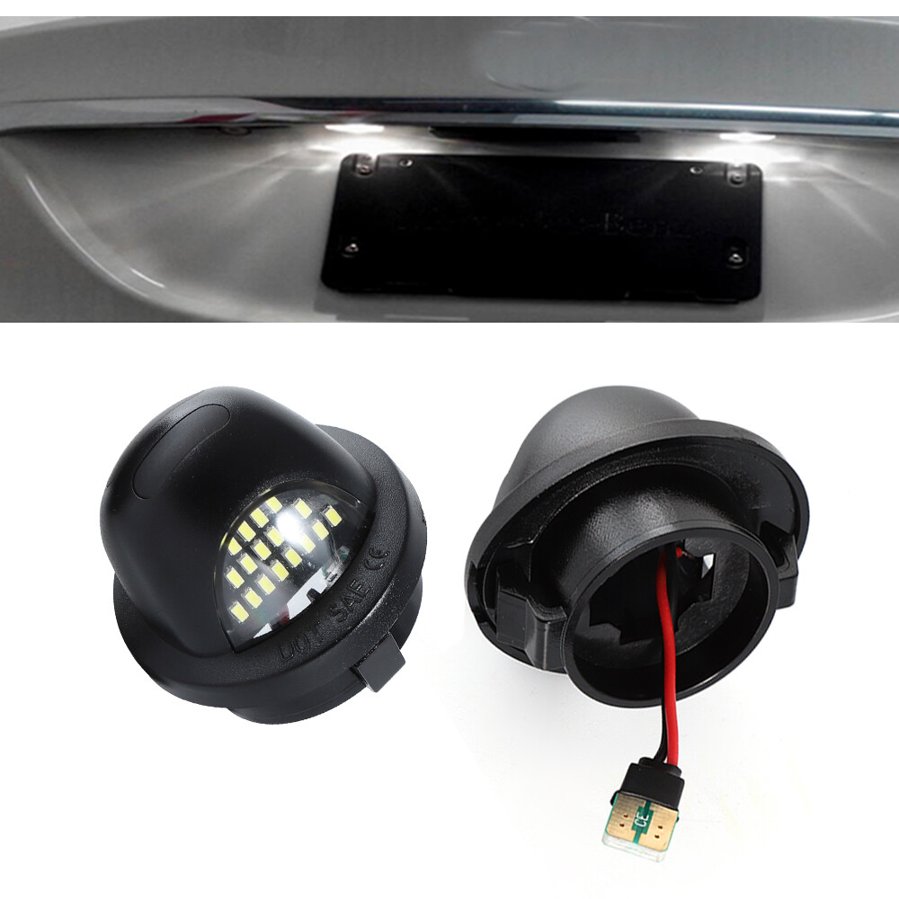 2x LED License Plate Light Tag Lamp Assembly Replacement for Ford F150 F250 F350