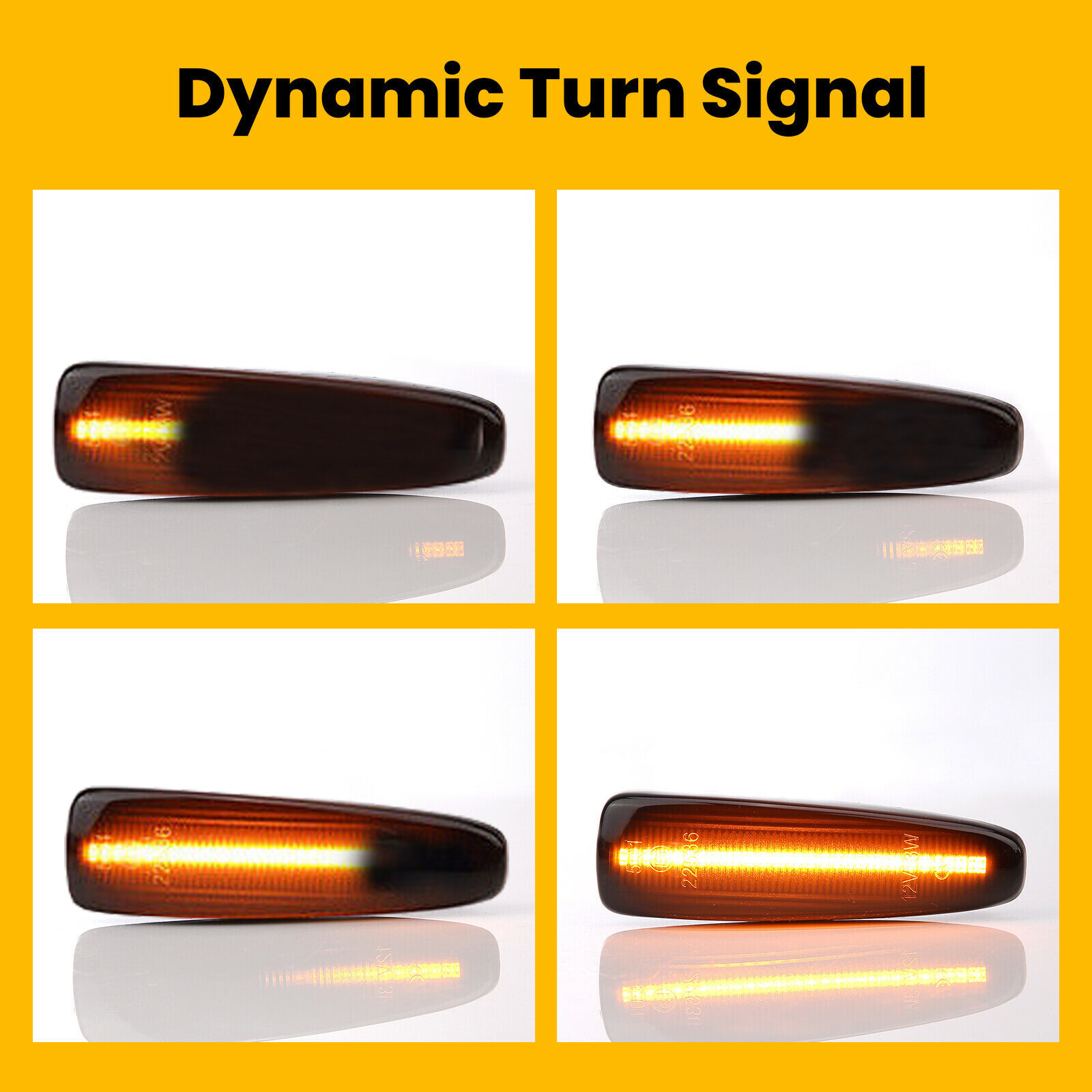 Amber Side Marker & Red Tail Brake Turn Signal Lights For Mitsubishi Lancer EVO