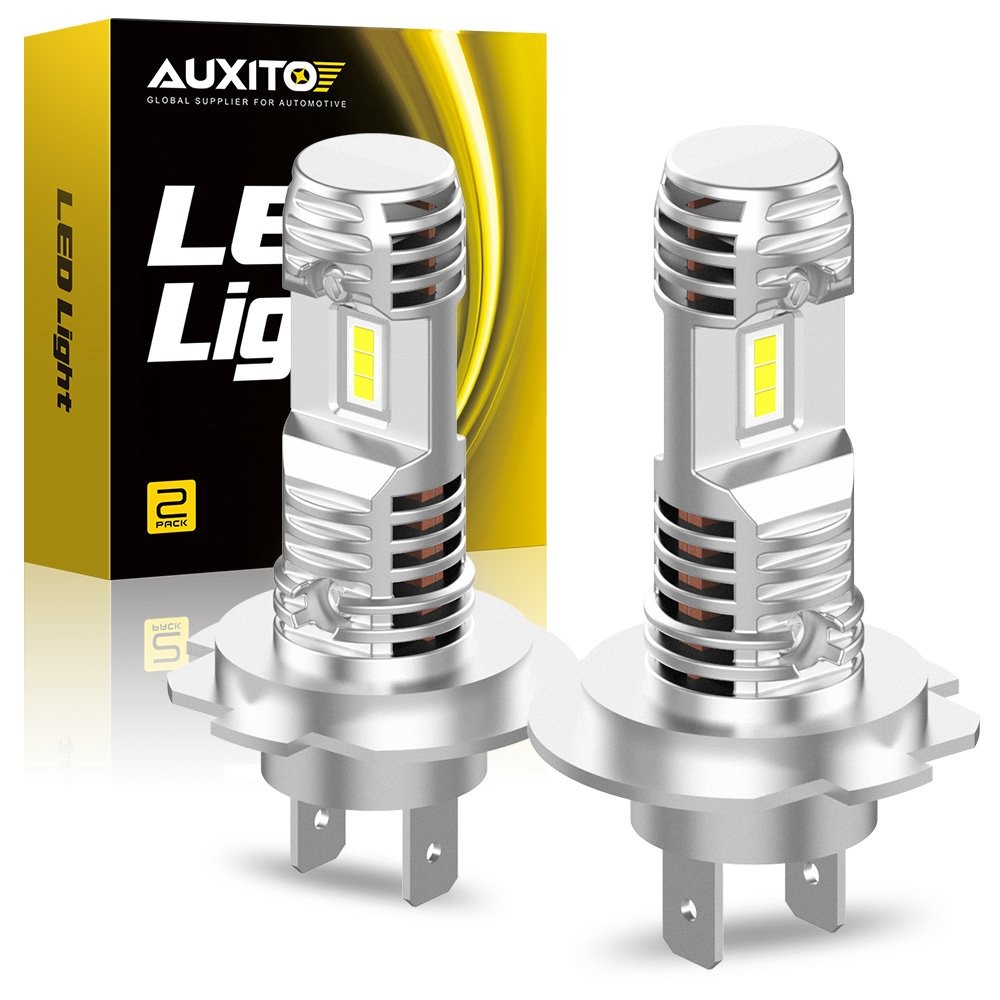 AUXITO 4x Super Bright H7 LED Headlight Kit High Low Beam Bulb 6500K Clear White