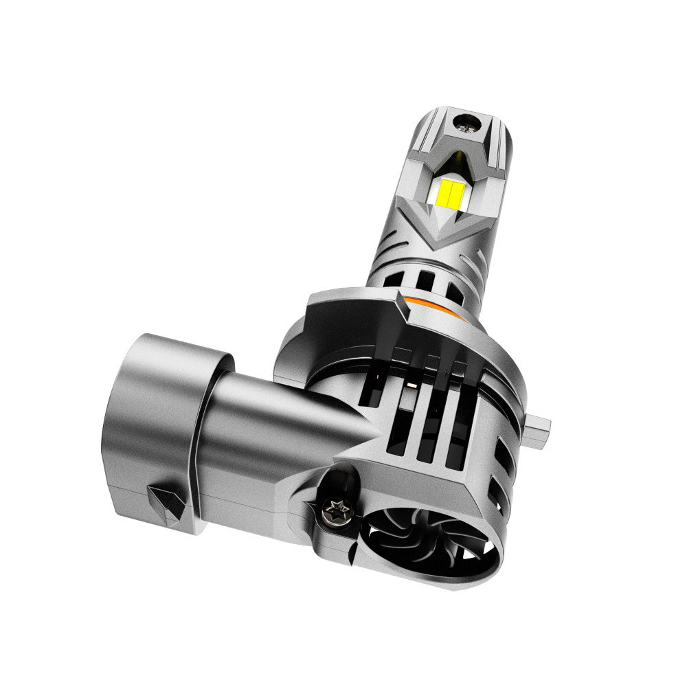 AUXBEAM 9005 9006 H11 9012 CANBUS LED Headlight Bulbs High / Low Beam 6500K Fan