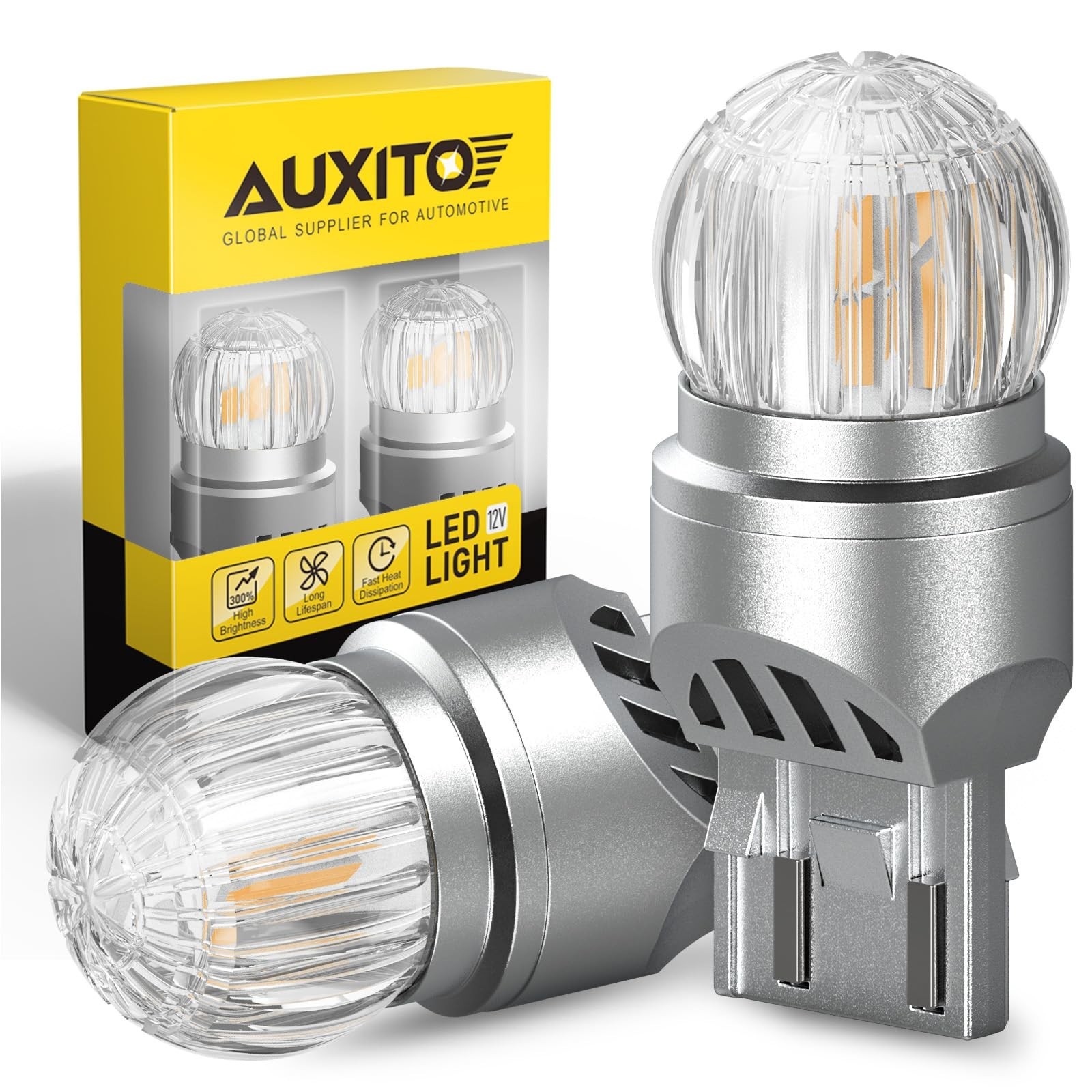 Super Bright Amber Yellow 7443 LED Bulbs – Turn Signal Light for Blinker, Marker