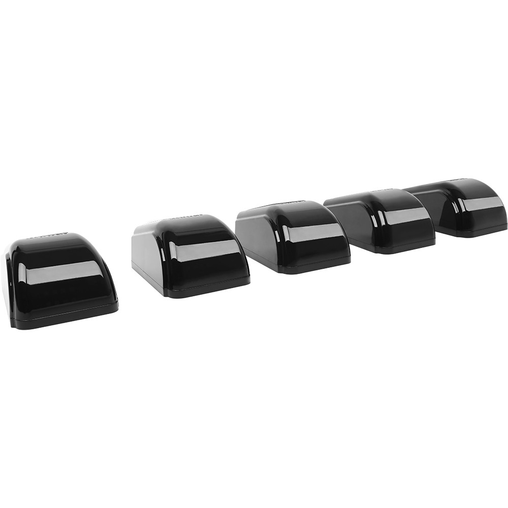 5X LED Cab Lights Solar Powered Wireless Amber Marker For Peterbilt 326 379 389