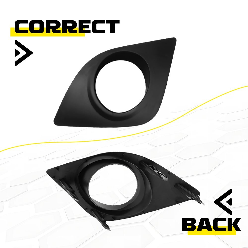 Front Left+Right Bumper Fog Lamp Bezel Cover For 2014 15 16 Toyota Corolla 2-10X