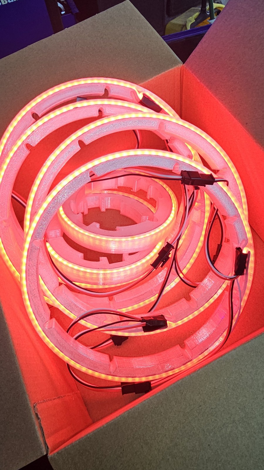 DYNASTY RGB LIGHTING 4 -6.5 “ Rgb Rings 2-3″ Tweeter Rgb Combo 12V