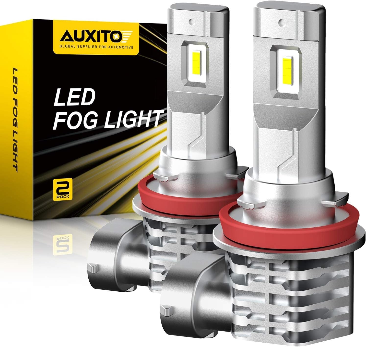 H11 H8 LED Fog Light Bulb 40W 6000LM 6500K Cool White Pack of 2